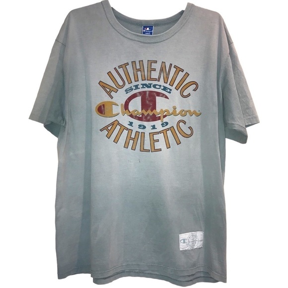 Vintage 1990 Champion Graphic crew Neck Tee Shirt Men’s Size L - Picture 1 of 8
